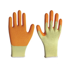 Cotton Latex Crinkle Coated Construction Builders Gloves